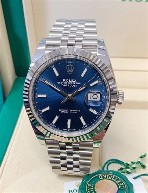 rolex datejust 41mm 126334 jubilee blue diamond dial|rolex datejust blue dial 41mm.